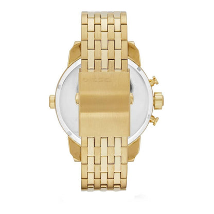 Diesel DZ7287 Big Daddy Analog Men's Watch – Gold Dial & Gold Stainless Steel Strap