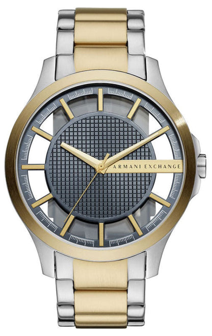 Armani Exchange Hampton Series AX2403 Men's Chronograph Watch – Grey Dial with Two-Tone Stainless Steel Band