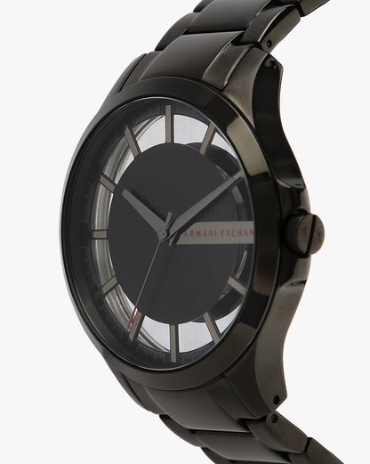 Armani Exchange Hampton Series AX2192 Men's Chronograph – Black Dial with Matching Black Stainless Steel Bracelet