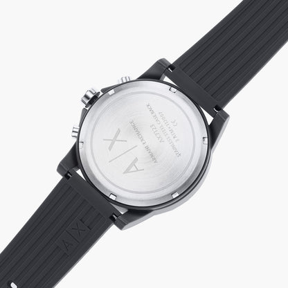 Armani Exchange Outerbanks AX7123 Men's Chronograph Watch – Grey Dial with Grey Silicone Strap