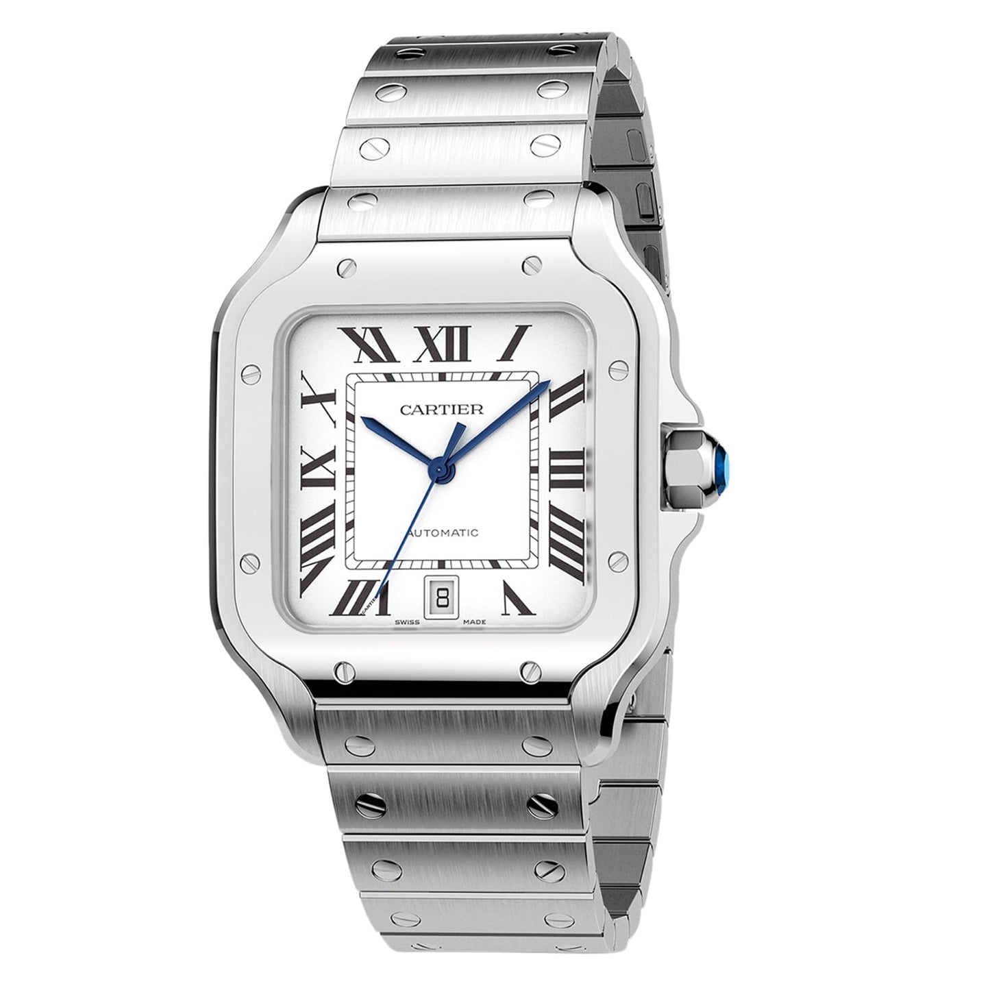 Santos de Cartier Large Model | 40mm, Steel, Silver Dial