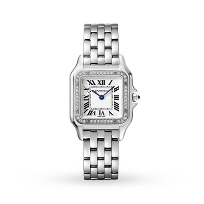 Panthère de Cartier Medium Model | 27mm, Steel, Silver Dial, Ref. W4PN0008