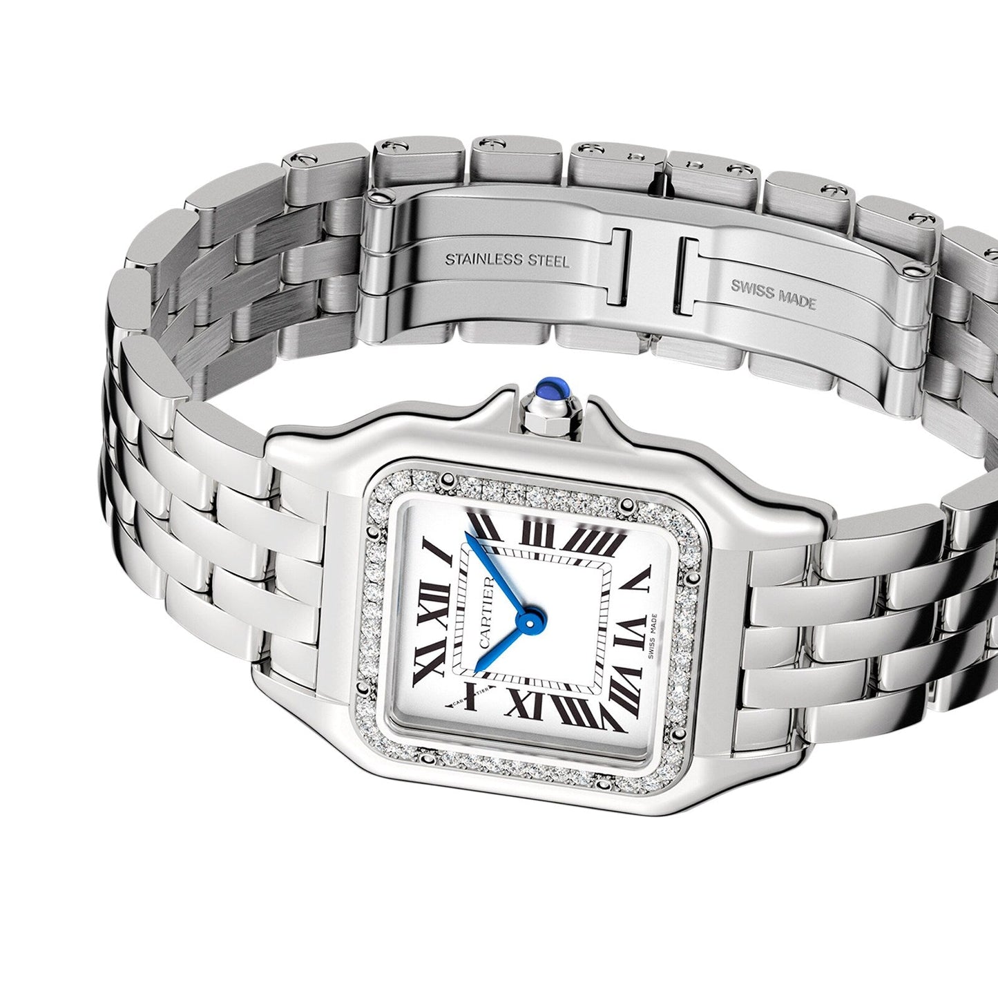 Panthère de Cartier Medium Model | 27mm, Steel, Silver Dial, Ref. W4PN0008
