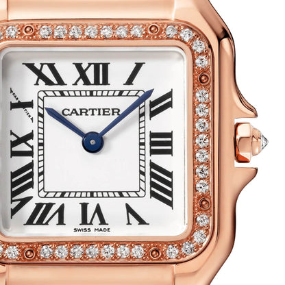Panthère de Cartier Medium Model | 27mm, 18K Rose Gold, Silver Dial, Ref. WJPN0009