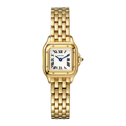 Panthère de Cartier Mini Model | 19mm, 18K Yellow Gold, Silver Dial, Ref. WGPN0016/WGPN0036