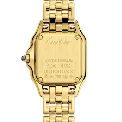 Panthère de Cartier Mini Model | 19mm, 18K Yellow Gold, Silver Dial, Ref. WGPN0016/WGPN0036
