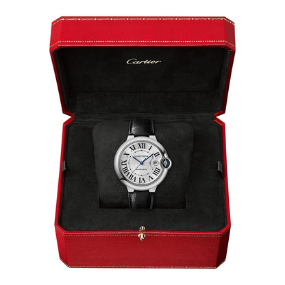 Ballon Bleu de Cartier 40 | 40mm, Steel, Alligator Leather, Silver Dial