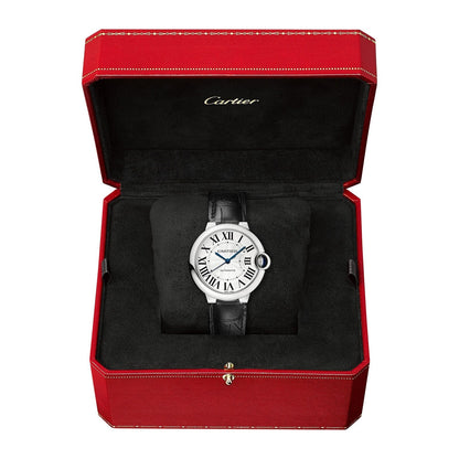 Ballon Bleu de Cartier 36 | 36mm, Steel, Alligator Leather, Silver Dial