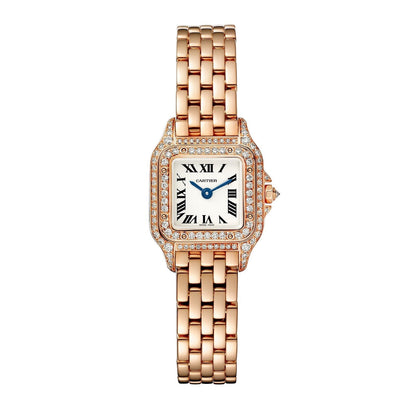 Panthère de Cartier Small Model | 20mm, 18K Rose Gold, Silver Dial