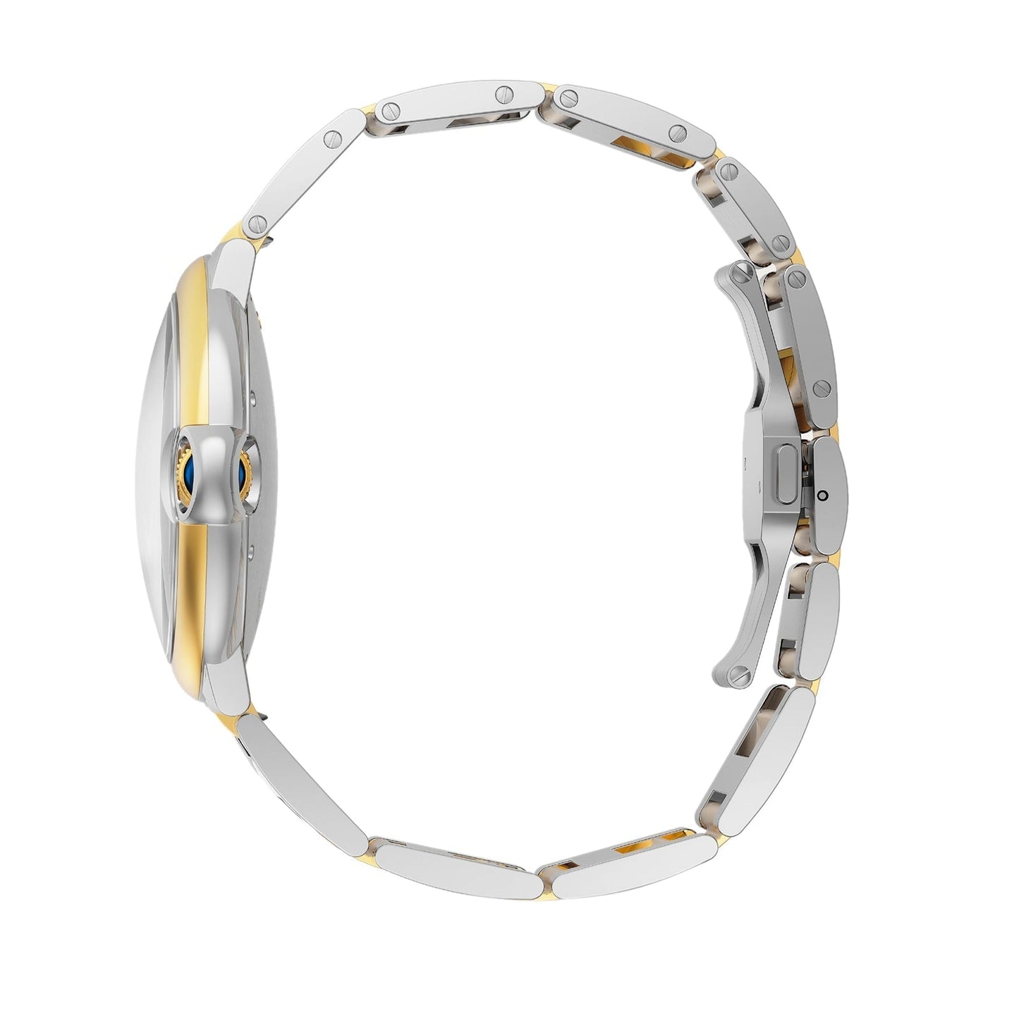 Ballon Bleu de Cartier 42 | 42mm, Two-Tone Steel & 18K Yellow Gold, Silver Dial