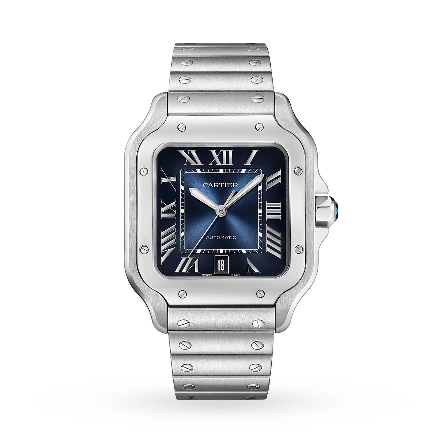 Santos de Cartier Large Model | 40mm, Steel, Blue Dial