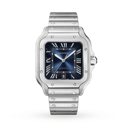 Santos de Cartier Large Model | 40mm, Steel, Blue Dial