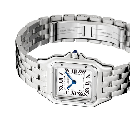 Panthère de Cartier Medium Model | 27mm, Steel, White Dial