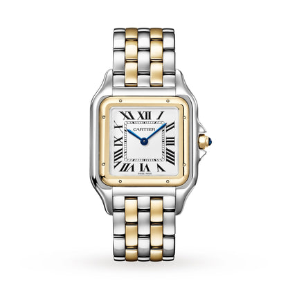 Panthère de Cartier Large Model | 31mm, Two-Tone Steel & 18K Yellow Gold, White Dial