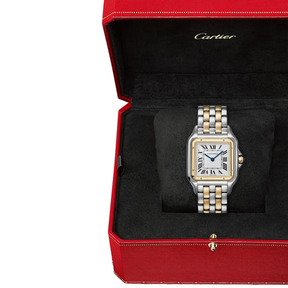 Panthère de Cartier Large Model | 31mm, Two-Tone Steel & 18K Yellow Gold, White Dial