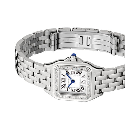 Panthère de Cartier Small Model | 23mm, Steel, Silver Dial, Ref. W4PN0016