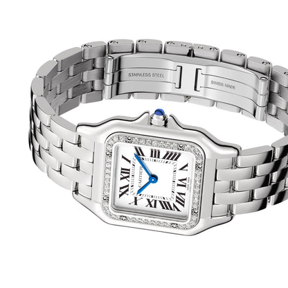 Panthère de Cartier Medium Model | 27mm, Steel, Silver Dial, Ref. W4PN0018