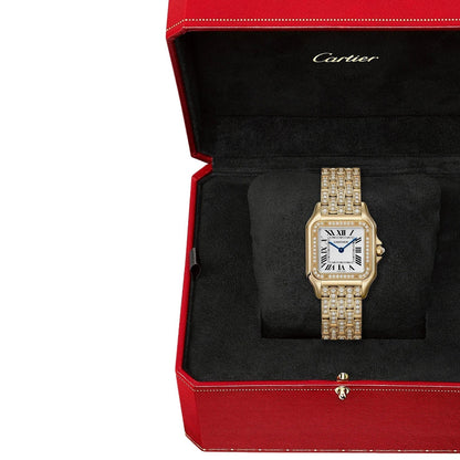 Panthère de Cartier Medium Model | 27mm, 18K Yellow Gold, White Dial