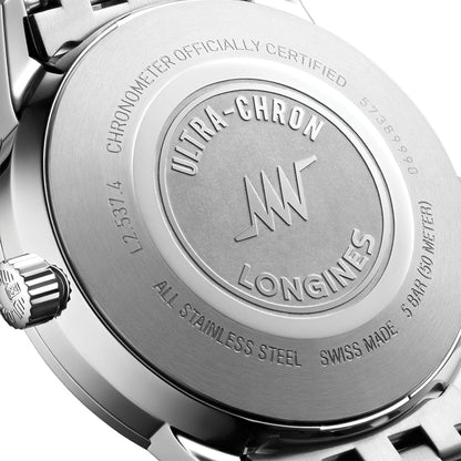 longines Ultra-Chron Classic 37mm - Silver on Bracelet