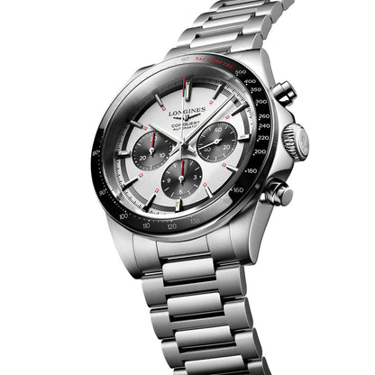 longines Conquest Automatic Chronograph 42mm - Silver on Bracelet