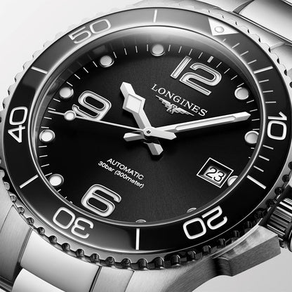 longines HydroConquest 39mm - Black on Bracelet