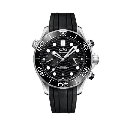OMEGA Seamaster Diver 300M Chronograph 44mm - Black on Rubber Strap