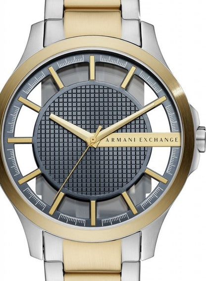 Armani Exchange Hampton Series AX2403 Men's Chronograph Watch – Grey Dial with Two-Tone Stainless Steel Band