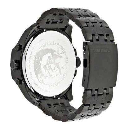 Diesel DZ7373 Uber Chief Chronograph Men's Watch – Red Dial & Black Steel Strap