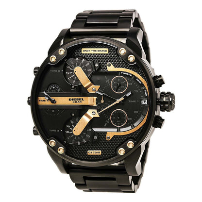 Diesel DZ7312 Big Daddy Chronograph Men's Watch – Black Dial & Black Stainless Steel Strap