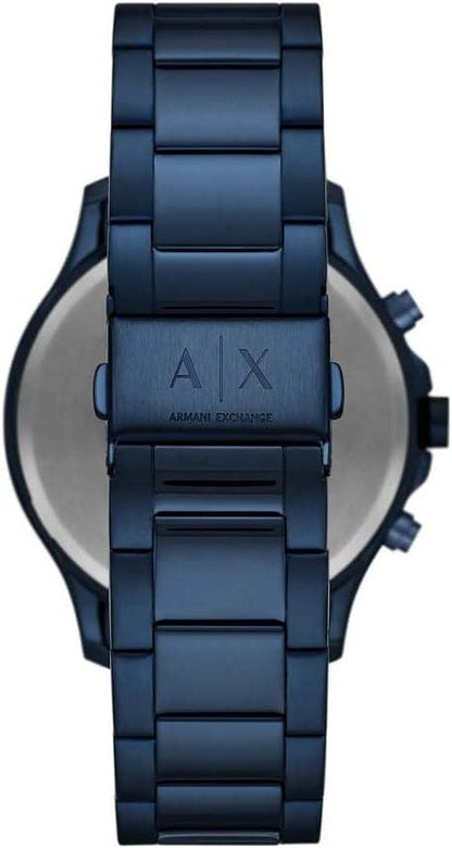 Armani Exchange Hampton AX2430 Men's Chronograph Watch – Blue Dial with Blue Stainless Steel Strap