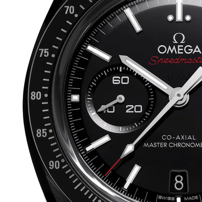 OMEGA Speedmaster Dark Side of the Moon Black Ceramic 44.25mm - Black on Rubber Strap