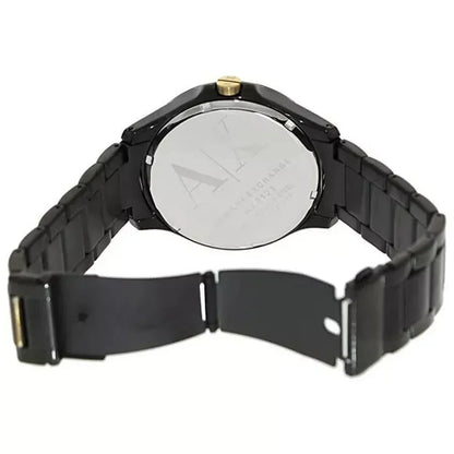 Armani Exchange Hampton AX2121 Men's Chronograph Watch – Black Dial with Black Stainless Steel Strap