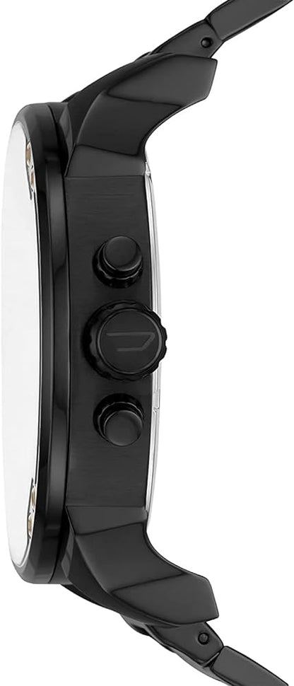 Diesel DZ7435 Mr. Daddy 2.0 Chronograph Men's Watch – Black Dial & Black Stainless Steel Strap