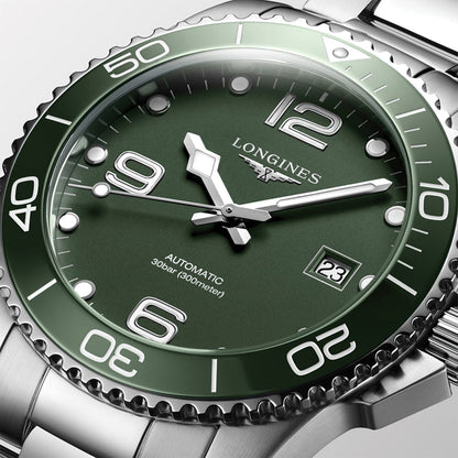 longines HydroConquest 41mm - Green on Bracelet