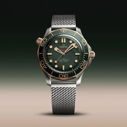 OMEGA Seamaster Diver 300M Titanium and Bronze Gold 42mm - Green on Bracelet
