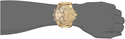 Diesel DZ7399 Mr. Daddy 2.0 Chronograph Men's Watch – Gold Dial & Gold Stainless Steel Strap