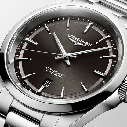 longines Conquest 41mm - Sunray Black on Bracelet