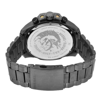 Diesel DZ4466 Mega Chief Chronograph Men's Watch – Grey Dial & Grey Stainless Steel Strap