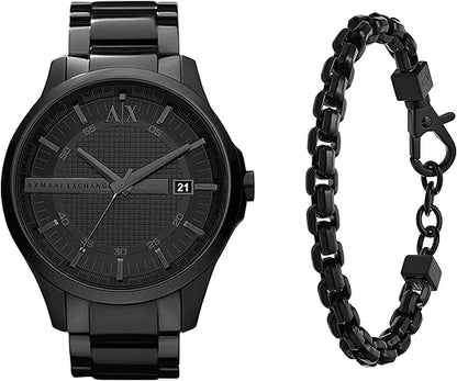 Armani Exchange Hampton AX2104 Men's Chronograph – Black Dial with Black Stainless Steel Strap