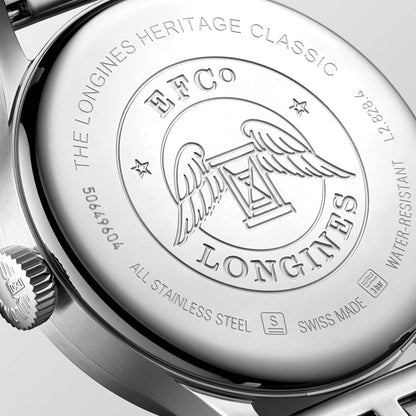 longines Heritage Classic Sector Dial 38.5mm - Black on Bracelet