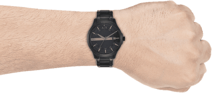 Armani Exchange Hampton AX2104 Men's Chronograph – Black Dial with Black Stainless Steel Strap