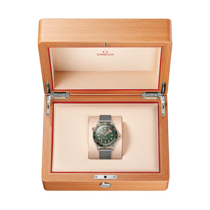 OMEGA Seamaster Diver 300M Titanium and Bronze Gold 42mm - Green on Bracelet