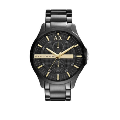 Armani Exchange Hampton AX2121 Men's Chronograph Watch – Black Dial with Black Stainless Steel Strap
