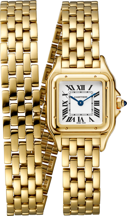 Panthère de Cartier Small Model | 22mm, 18K Yellow Gold, White Dial, Ref. WGPN0046