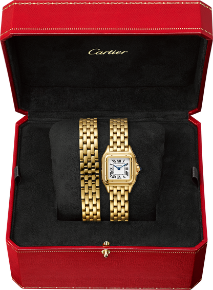 Panthère de Cartier Small Model | 22mm, 18K Yellow Gold, White Dial, Ref. WGPN0046