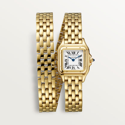 Panthère de Cartier Small Model | 22mm, 18K Yellow Gold, White Dial, Ref. WGPN0046