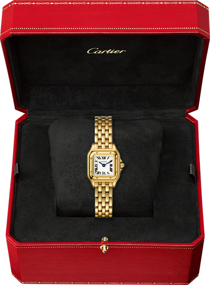 Panthère de Cartier Mini Model | 19mm, 18K Yellow Gold, Silver Dial, Ref. WGPN0048