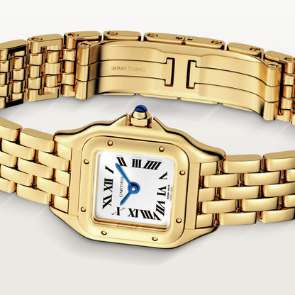 Panthère de Cartier Mini Model | 19mm, 18K Yellow Gold, Silver Dial, Ref. WGPN0048