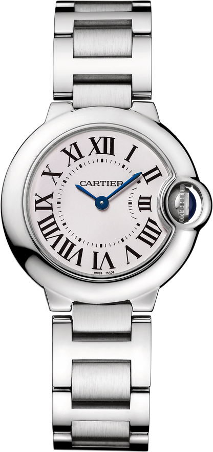 Ballon Bleu de Cartier 28 | 28mm, Steel, Silvered Dial