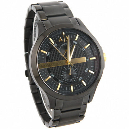 Armani Exchange Hampton AX2121 Men's Chronograph Watch – Black Dial with Black Stainless Steel Strap
